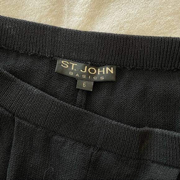 Vintage St. John Basics Black Santana Knit Pants - Picture 3 of 8